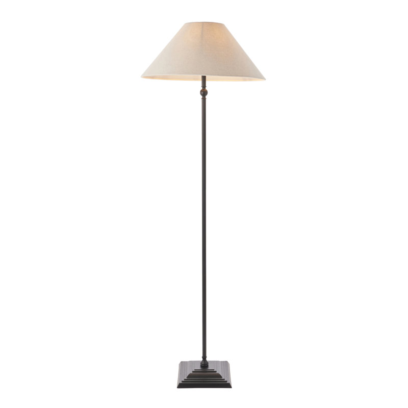 155cm Traditional Floor Lamp, Black