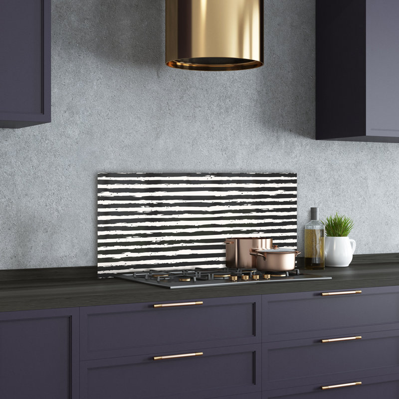 Bayah 50cm W x 100cm L Glass Peel and Stick Panel