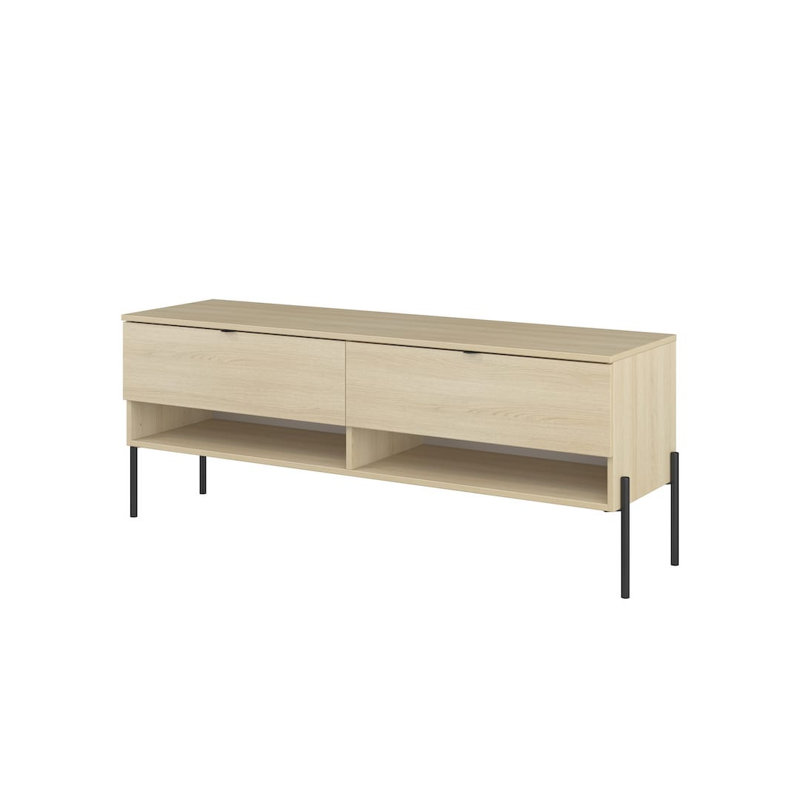 Tarzym Unfinished TV Stand for TVs up to 50", Oak Lindberg