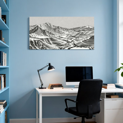 «Fashion Mountain Valley River», croquis de paysage