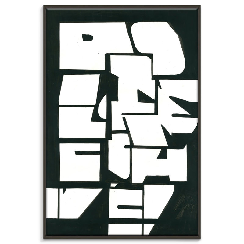 KSTS231 by Kelly Stewart - Print on Canvas, 152cm H x 102cm W, Black