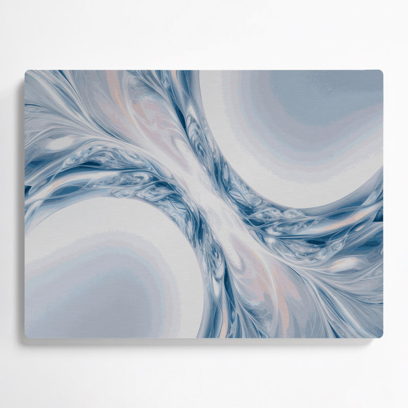 Gradient Abstract 68, art mural gris en métal, H 24 po x l 36 po