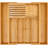 Bamboo Silverware Drawer Organizer Kitchen,Natural,7 Slot