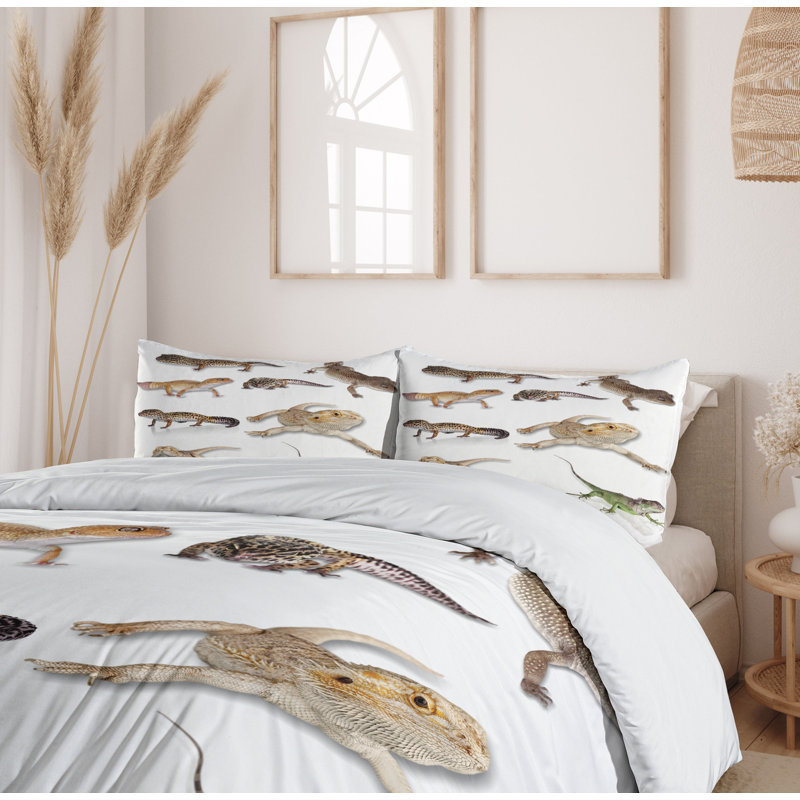 Coastal Polyester Duvet Cover, King Duvet Cover + 2 Shams