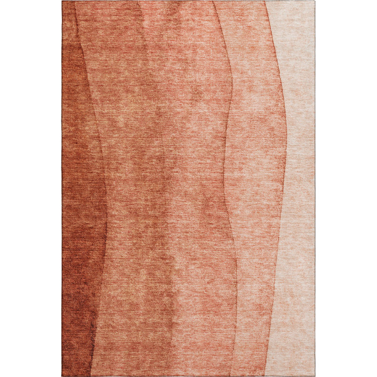 Premium Machine Washable Prisco Paprika Rug