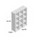 Bibliothèque à cubes H 47,56 po x l 35,91 po Cubeicals
