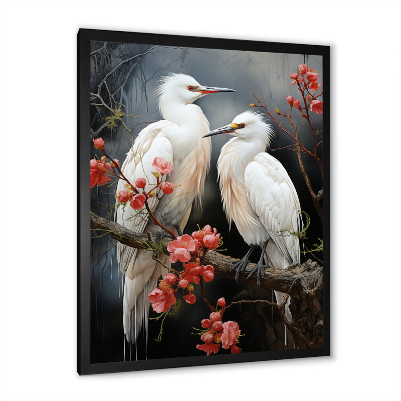 Carovilli Japon Art Harmony Of Crane I, H 20 po x l 12 po x P 1 po, Cadre photo noir