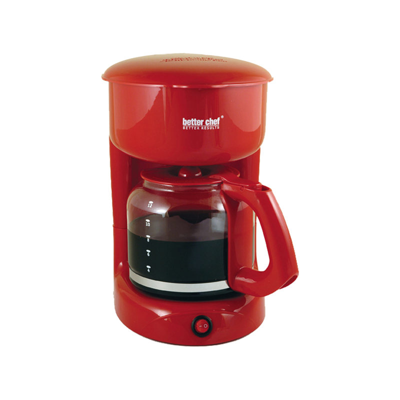 Better Chef 12 Cup Coffee Maker, Red