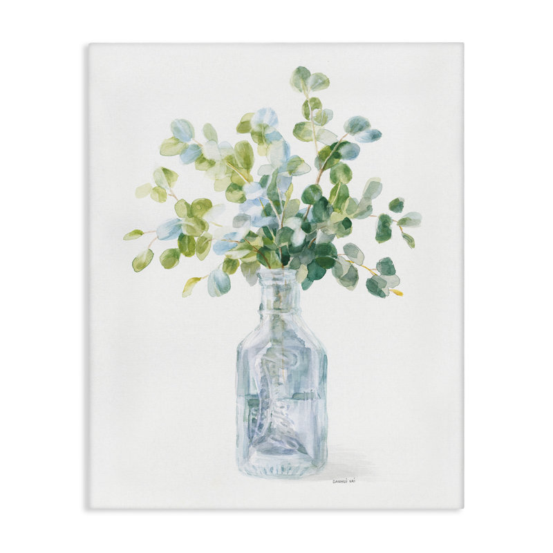 «Flower Jar Still Life Painting», impression sur toile, H 40 po x l 30 po