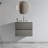 24" Wall Mounted Floating Bathroom Storage Vanity with Ceramic Sink