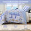 Ensemble de courtepointe 3 pièces nautique réversible avec taies d'oreiller, couvre-lit léger en patchwork, literie en microfibre toutes saisons respirante-123121902-123121899