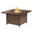 Katara Square Aluminum Propane Smokeless Fire Pit Table with Hidden Fuel Tank-1576718698
