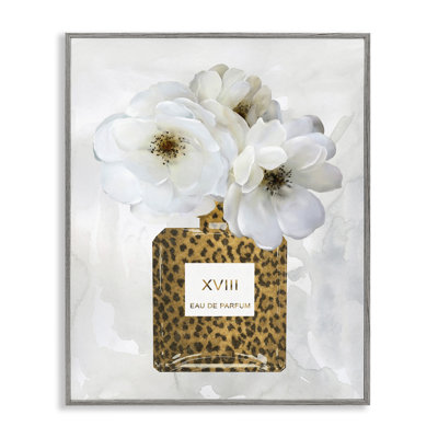 Leopard Print Perfume Bottle Glam Spring Florals By Carol Robinson