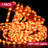 40ft LED Candy Cane Rope Lights, Waterproof 360 LED Christmas Decor Lights