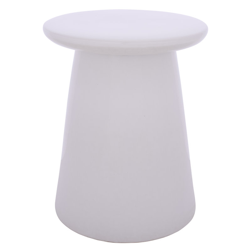 Thena Garden Stool, Light Cream
