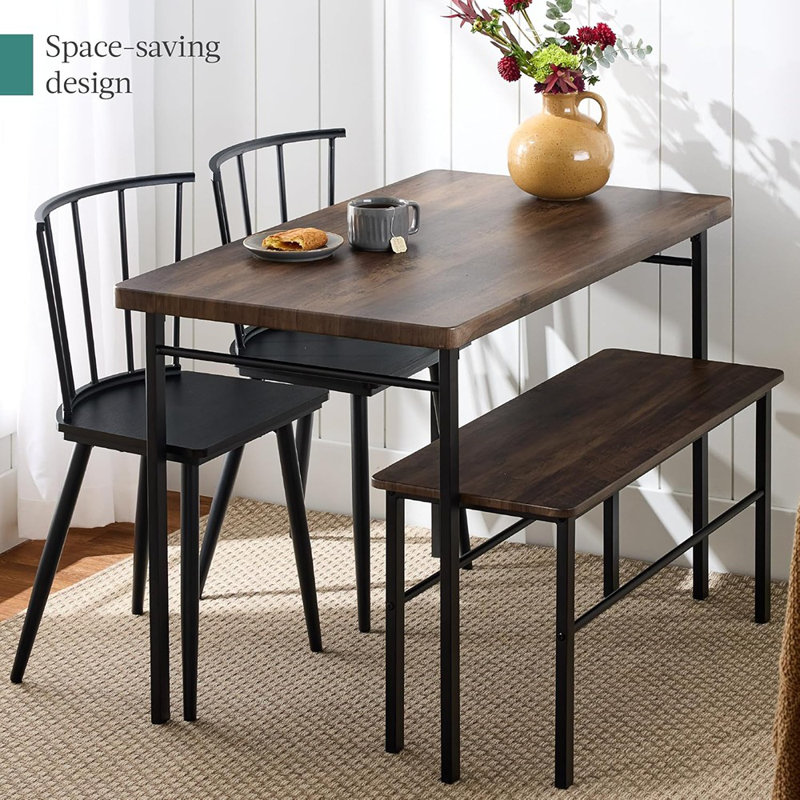 Ensemble de table de salle à manger 4 pièces avec 2 ...