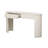 TREXM Modern Console Table with Fluted Design, Champagne White Finish, 54 x 14 x 30.3 Inches