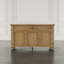 Armoire de rangement transitionnelle moderne à trois portes 60 po Ahner - Brun clair-121321097