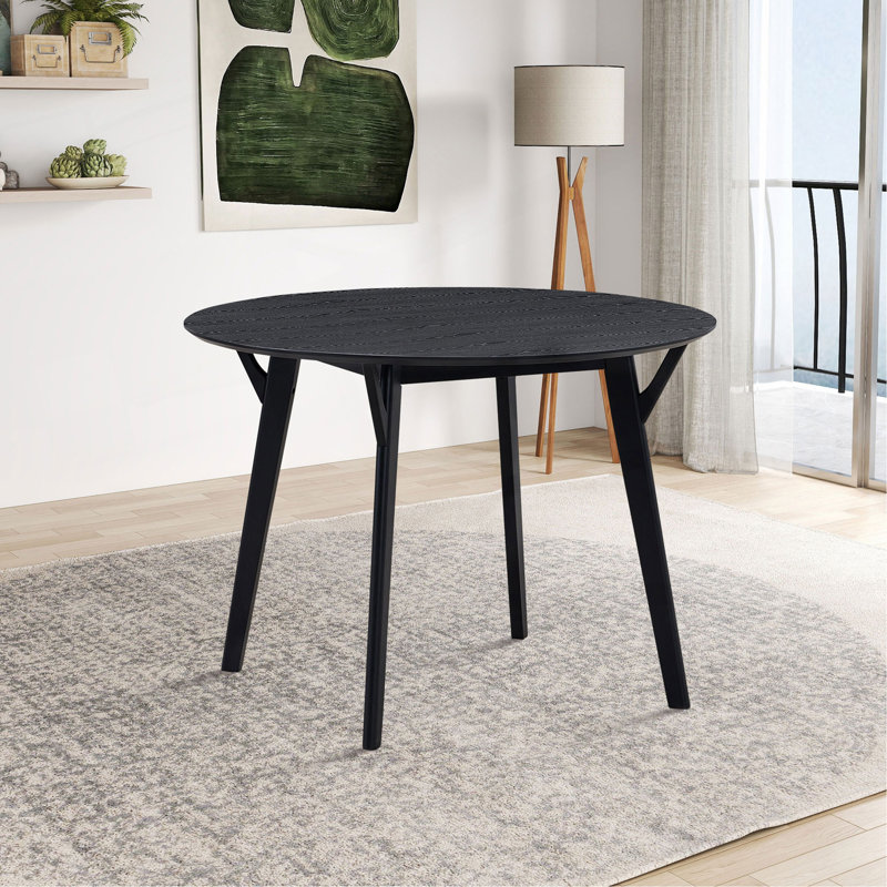 42.01 Inch Saving Place Table,Wooden Dining Table For 4 Persons,Modern Design Round Kitchen Table For Living Room,Apartment,Restaurant