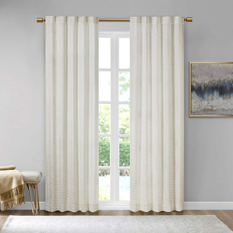 Paire de rideaux obscurcissant en velours de polyester, L 37 po x L 84 po