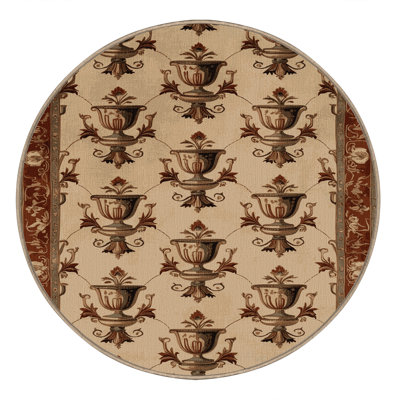 Machine Washable French Brown Area Rug