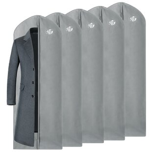 65 Garment Bags for Hanging Clothes, 4 Gussetes, Clear Moth