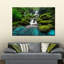 Chute d'eau tropicale, impression sur toile-92519232