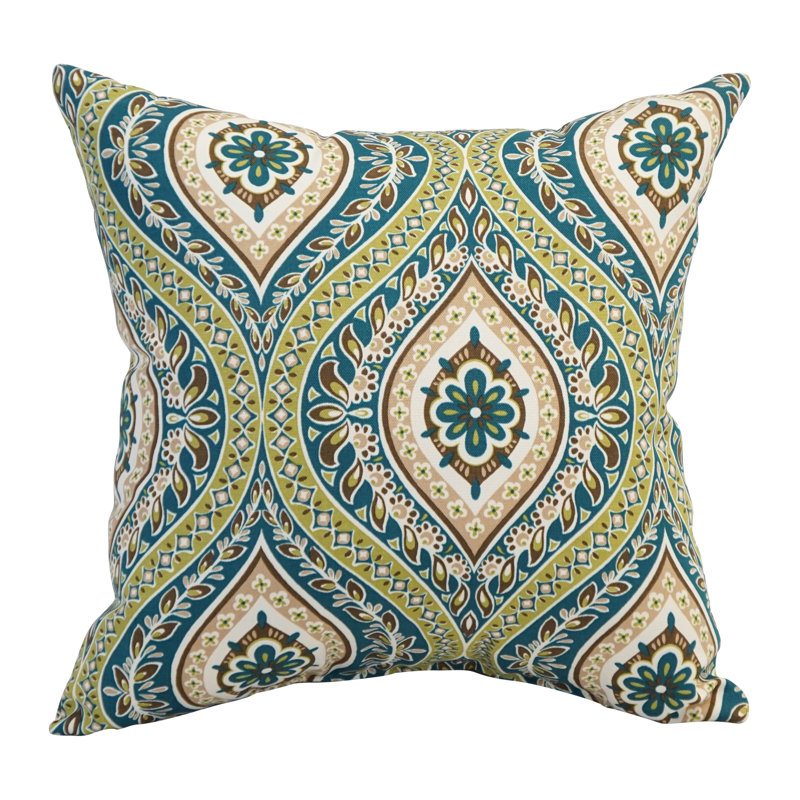 Outdoor Cushion Collection Paisley Outdoor Reversible Throw Pillow