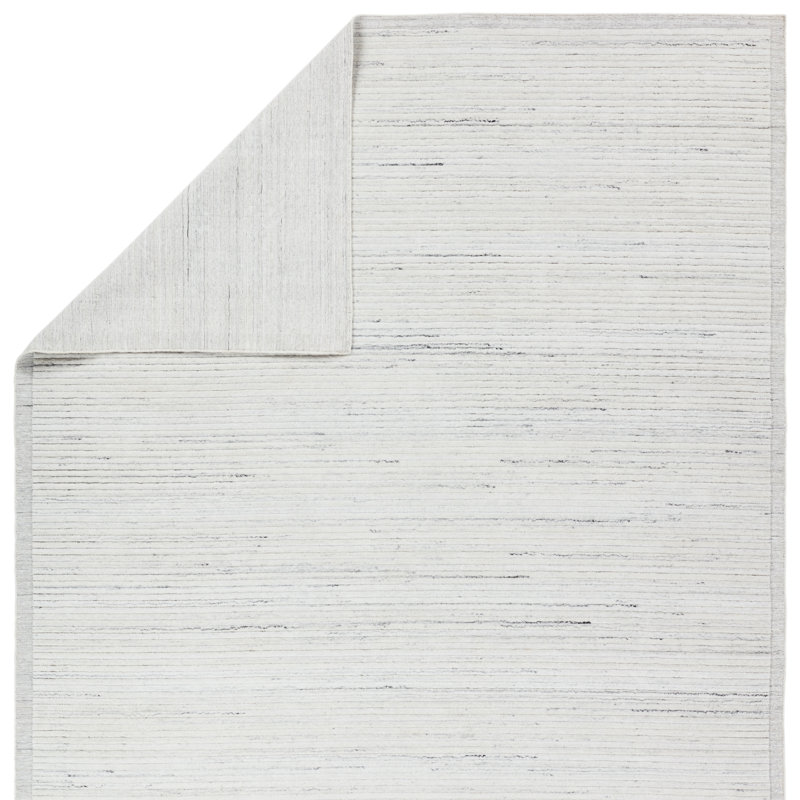 Racka Area Rug in Ivory/Gray, Runner 3' x 8'