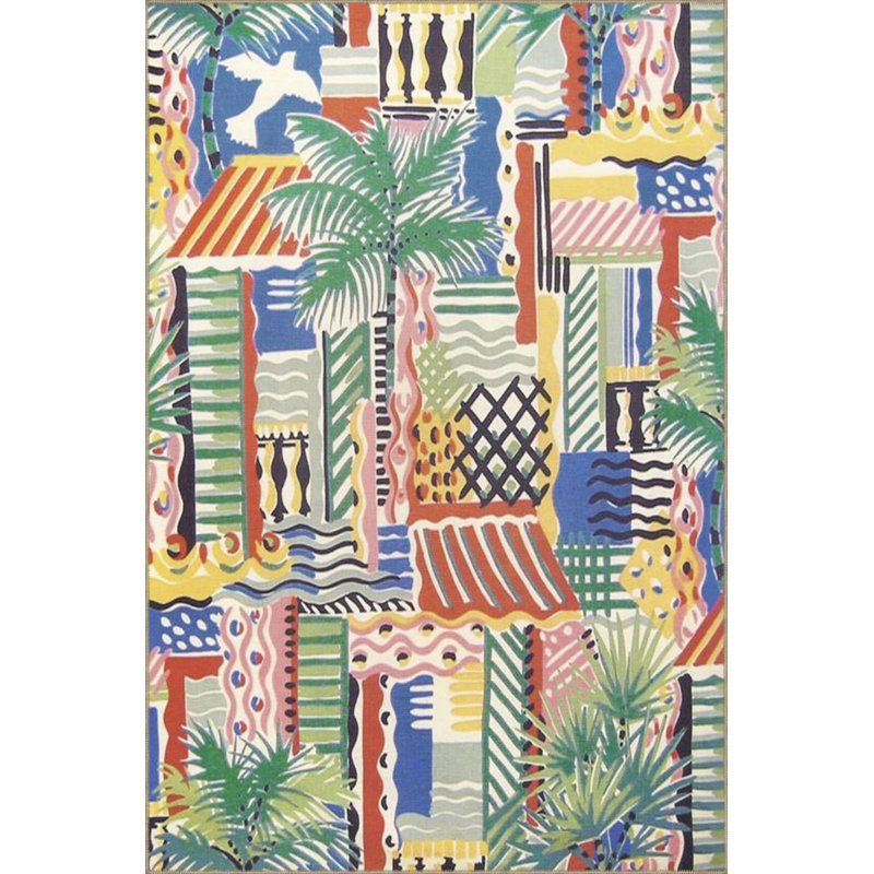 Base tissée à motif géométrique, Rectangle 5 pi x 9 pi 11 po