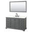 Ensemble de meuble-lavabo simple autoportant 48 po avec plateau en quartz Deborah-92725631-92725632-92725628