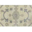 Tapis gris floral en laine noué à la main 15 pi 2 po x 12 pi Floral