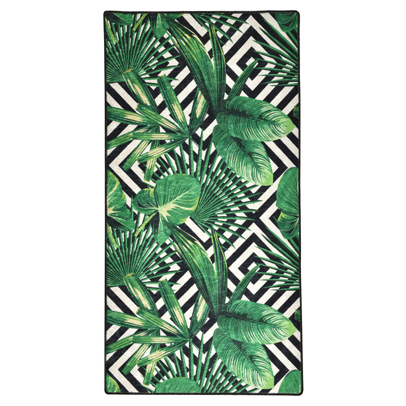 Geometric Shag Area Rug, Rectangle 160 x 229cm