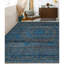 Tapis oriental en laine noué à la main en gris / bleu-65624932