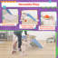 Glissoire Hey Play pour tout-petits avec panier de basketball