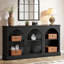 Console de rangement à 3 niveaux Black Farmhouse