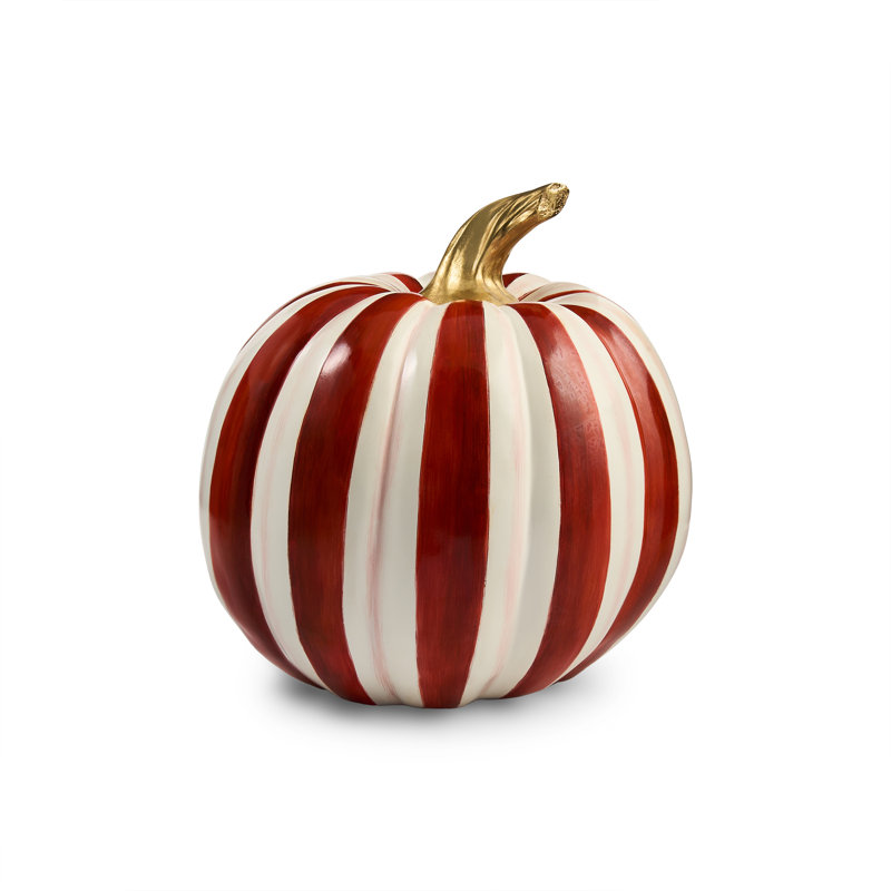 Paprika Stripe Medium Pumpkin, Red