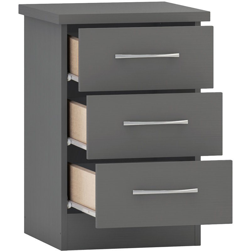 Cascio 4 Piece Bedroom Set, 3D Grey