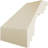 Endurathane Inside Corner Moulding, 2 3/4"P x 2 3/4"H (matches moulding MLD02X02X03DU), Factory Primed