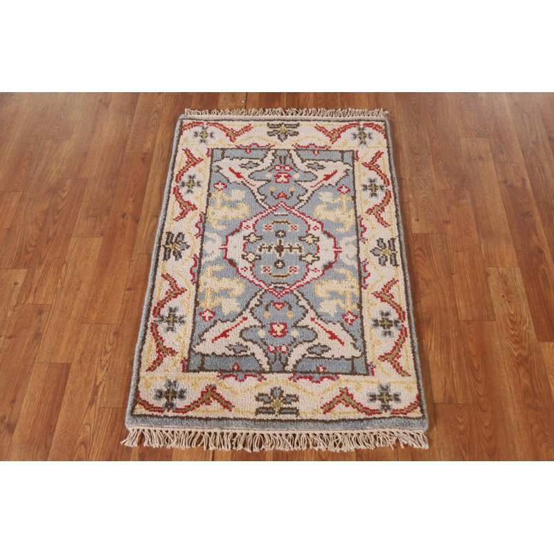 Grey Oushak Indian Rug 2x3