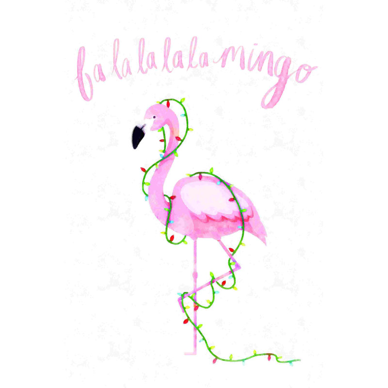 Flamants roses festifs, H 30 po x l 20 po