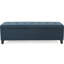Banc tendance avec compartiment de rangement - espace supplémentaire l 51,29 po x P 19,41 po x P 15,88 po recouvert de tissu brun foncé et polyvalent-1259624842