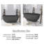 Baignoire de trempage autoportante de 59 po x 29,5 po