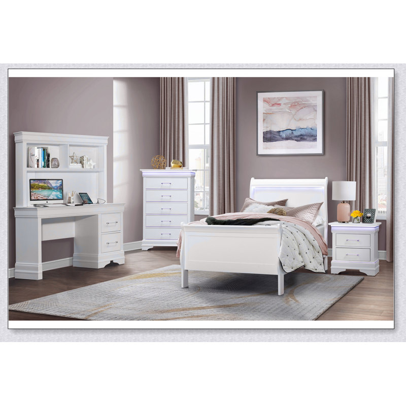 White Twin Bed
