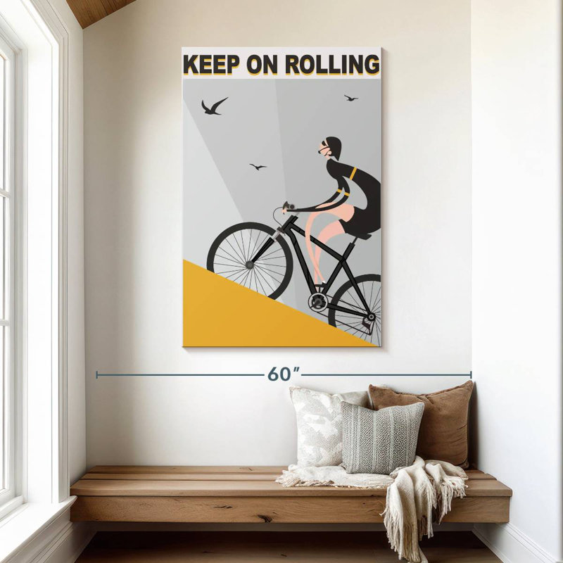 Senne Keep On Rolling, 48" H x 32" W