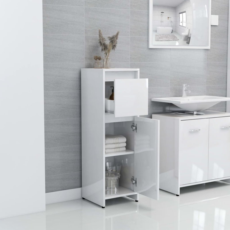 Dorla Linen Cabinet, White