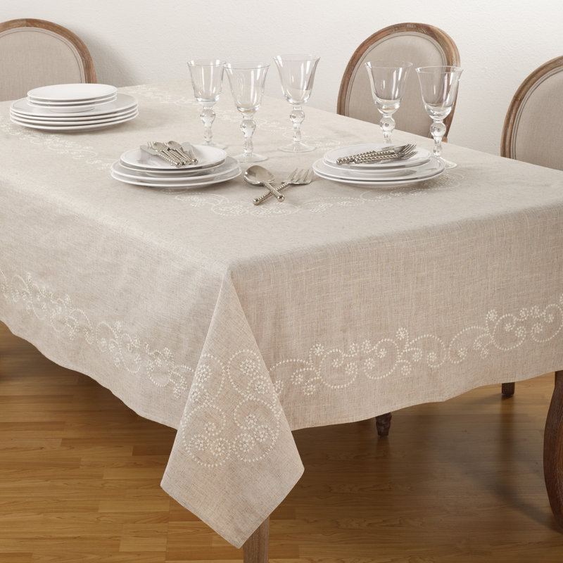 Arik Solid Color Tablecloth, 104" x 67"