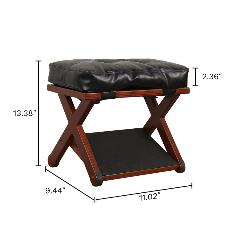 Repose-pieds sous le bureau au travail, repose-pieds sous le bureau en bois avec surface antidérapante en caoutchouc, tabourets ergonomiques pour le bureau sous le bureau, améliore la posture, jeux de bureau à domicile