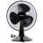 12 Inch 3 Speed Oscillating Table Fan in Black