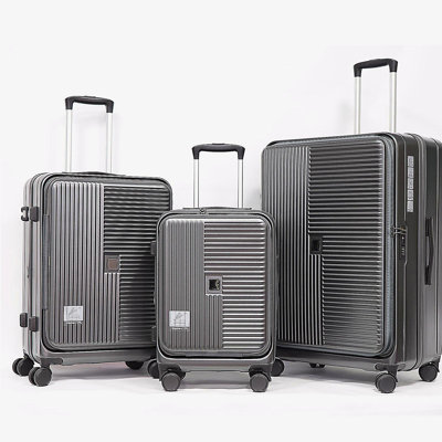 Luggage,with front opening,TSA approved lock,hardshell suitcase
